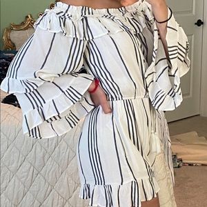 Striped romper